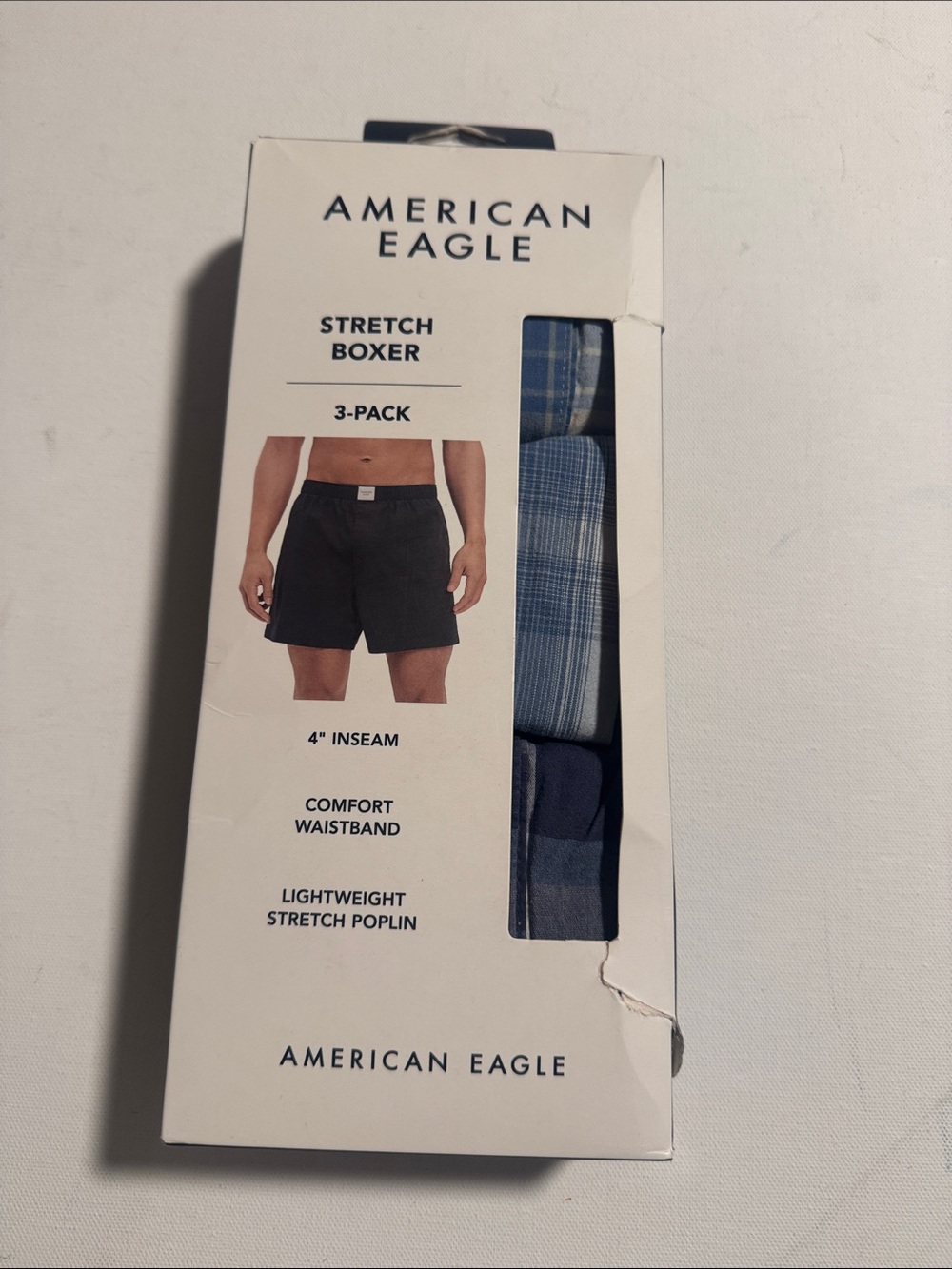 American Eagle Boxers Mens XS 3 Pack Blue